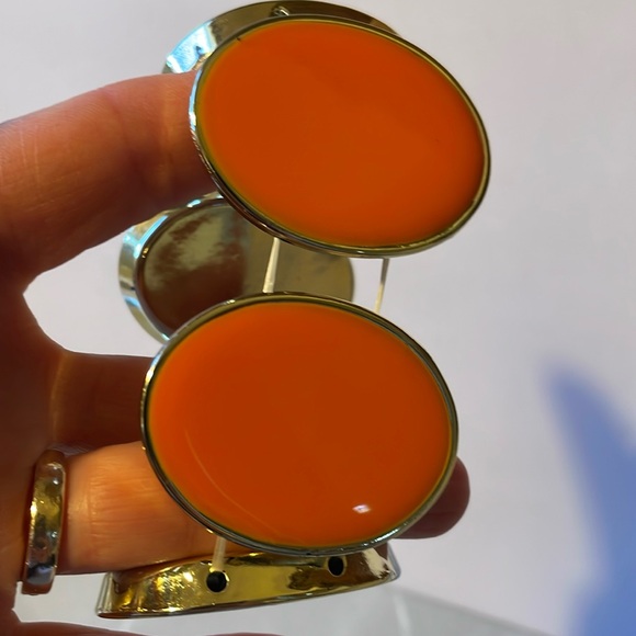 Gorgeous EUC statement bracelet orange and gold stretch bold fall look - Picture 4 of 8